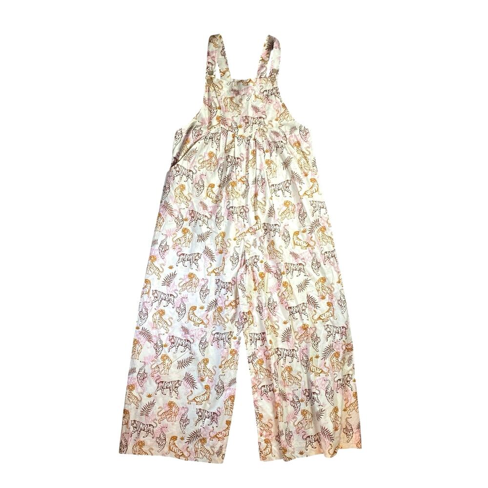 BiBi Wide Leg Tiger Jumpsuit - L